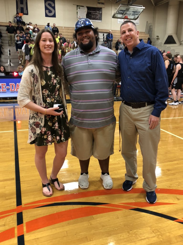 @theleedavisway recognizes Megan Mann tonight for her 2019 outdoor track &amp; field class 5 state championship title in the shot put!