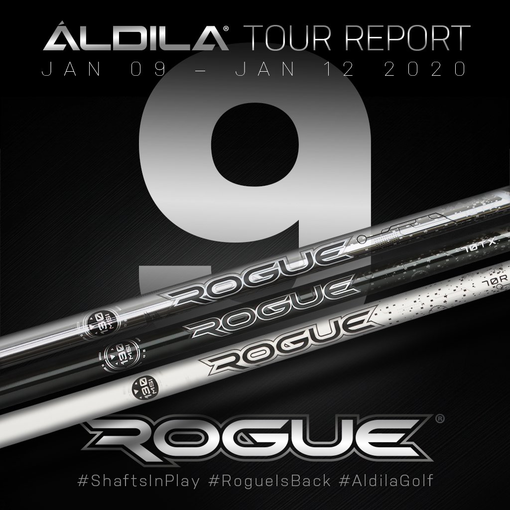 AldilaGolf's tweet photo. Tour Report: 9 ROGUE® Black, Silver, and White 130 M.S.I. Shafts in Play this Week in Honolulu, Hawaii
#Aldila #AldilaGolf #ROGUE #ROGUE130MSI #ROGUEISBACK #GolfShafts #DriverCount #SonyOpenHawaii #Honolulu #Hawaii https://t.co/az5RgTt0Ui