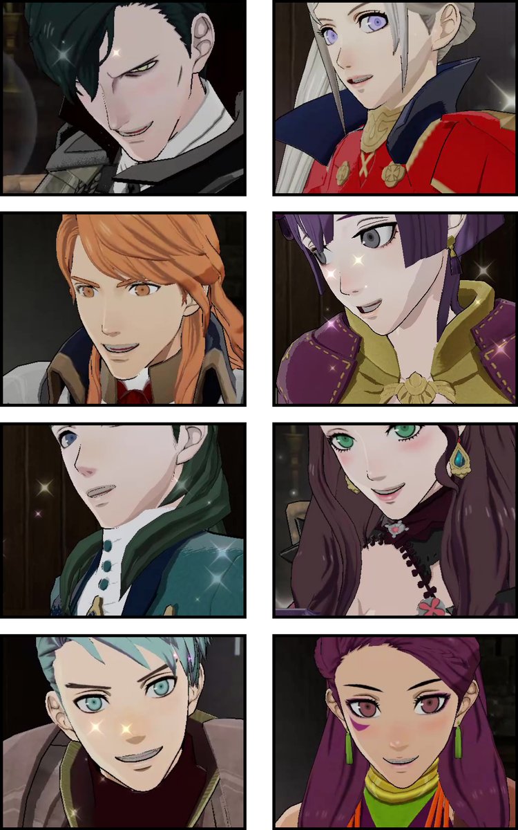 各学級の犬歯🦷写真です
マリアンヌだけ目視が微妙でしたが、おそらく全員に犬歯は存在するようです
他のキャラも撮ってますが疲れたので後日で。。
*Canine tooth data for each class
#FireEmblemThreeHouses