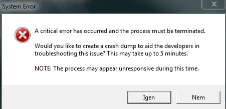 league of legends critical error