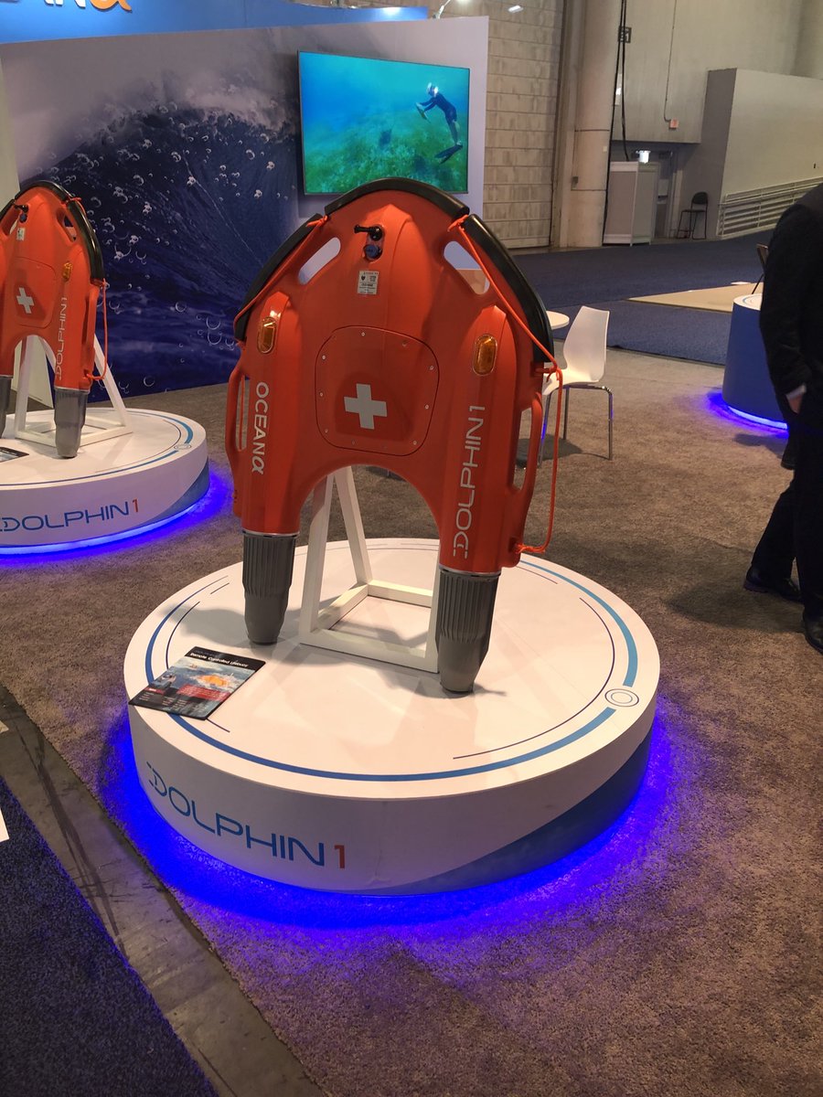 The Dolphin drone lifeguard from CES. What a great product role model of our technologies being applied to saving lives. 👍👍👍