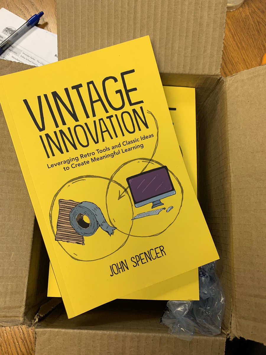 Glad to get a box of full of Awesome today! Looking forward to sharing with staff! Another great resource by @spencerideas #innovatedallas #lacreolerocks #vintageinnovation #whatwillyoumake