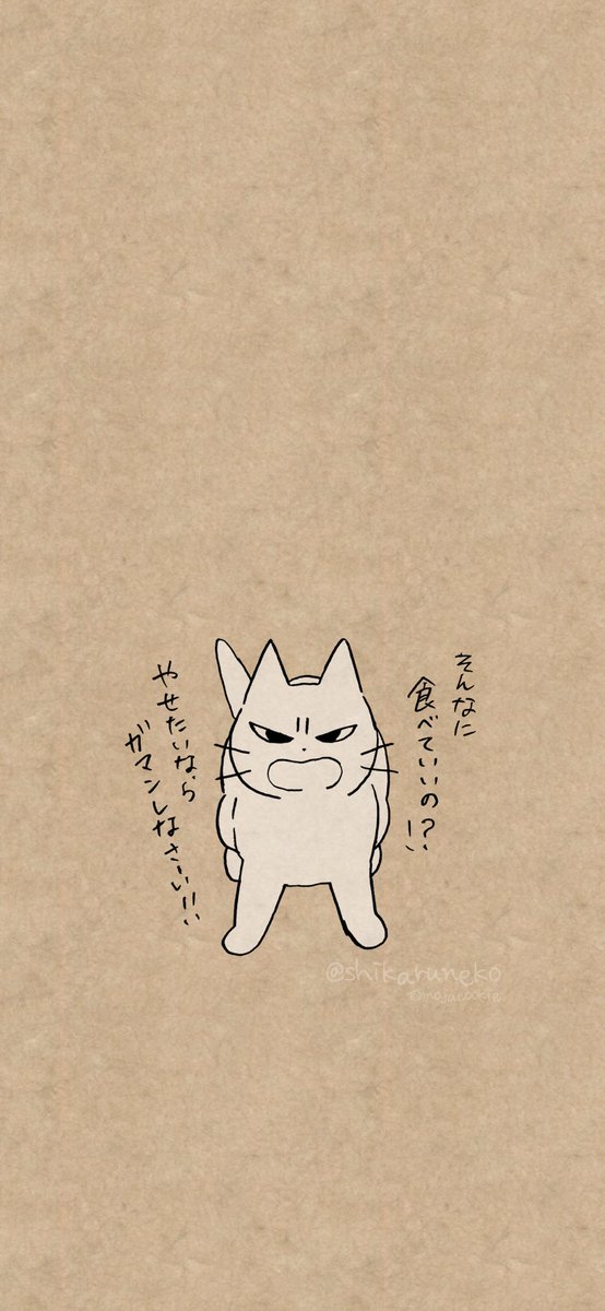 しかるねこ Tvミニアニメ放映中 猫に叱られたい人のためのロック画面用イラストです