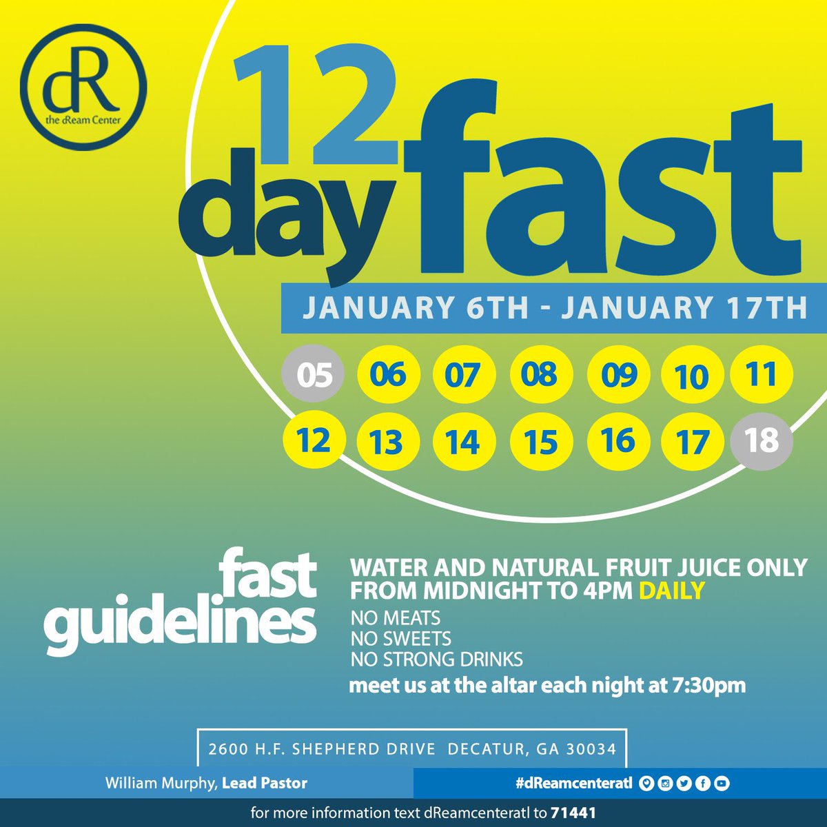 dReamcenteratl's tweet photo. #dReamcenteratl #dRFast #12Days #fasting #praying #issaFAST #hardRESeT #iExpectAMiracle #miraclessignsandwonders #2020vision #dRBluePRINT #werebuildingsomethingthatmatters https://t.co/zFE23SkOUp