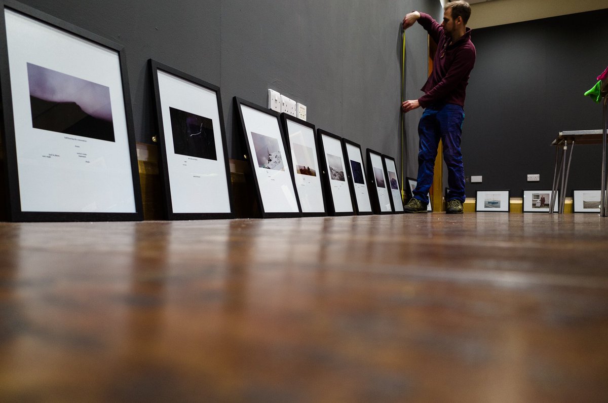 nwales_project's tweet photo. Job done ✅ Our installation team has worked all day and we can’t wait to see you tomorrow at 18.30 at @OrielColwyn for Y GOGLEDD - THE NORTH. An exciting exhibition documenting the real Wales 🏴󠁧󠁢󠁷󠁬󠁳󠁿 https://t.co/vzngkdGSi3