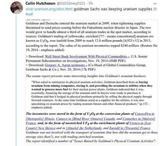 8) 11/11/2017: “Everyone Involved in  #Uranium1 “Donated” Money to Clinton Fdn” “License Obtained to Export 15,000 Tons from  #ConverDyn directly into Moscow, Russia”“Russians donated $145Million to Clinton Fdn”