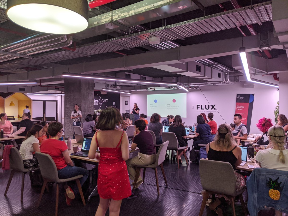 We're barely recovered from the holiday break, so it's great to see such an awesome turnout to <a href="/MCJSPerth/">MusesCodeJS</a> at <a href="/space3ed/">Spacecubed</a> #Flux this morning!