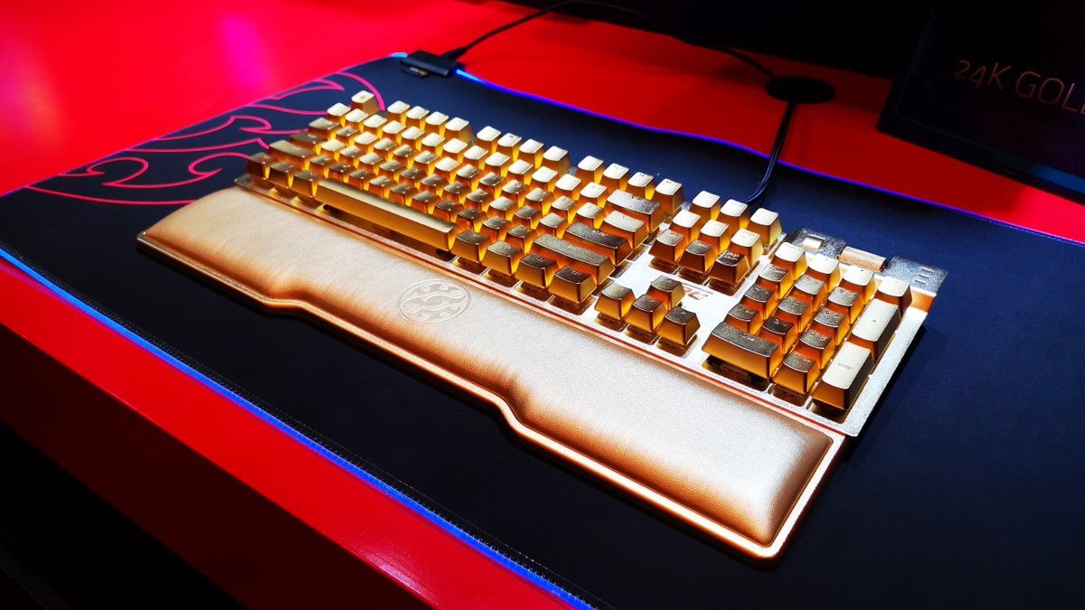 Technology_X's tweet image. ADATA Encourages Visitors To Game in The ADATA Orb with $10,000 24K Gold Keyboard | CES 2020 Update - technologyx.com/featured/adata…