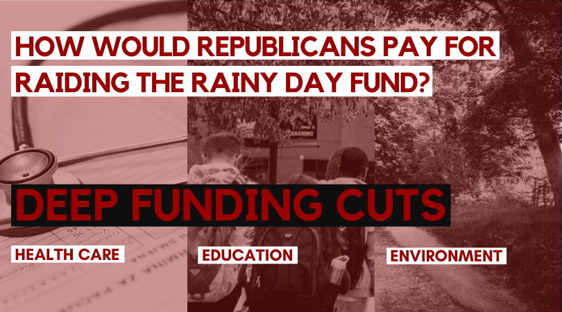 CTSenateDems's tweet photo. How do Republicans plan on paying for transportation? They want to raid our Rainy Day Fund, which has reached an historic high. Here are the MASSIVE funding cuts our most vulnerable #CT residents would face as a result of this. #CT2030 plan here👉👉https://t.co/RghgvuuE98 https://t.co/wslbZPDGx6