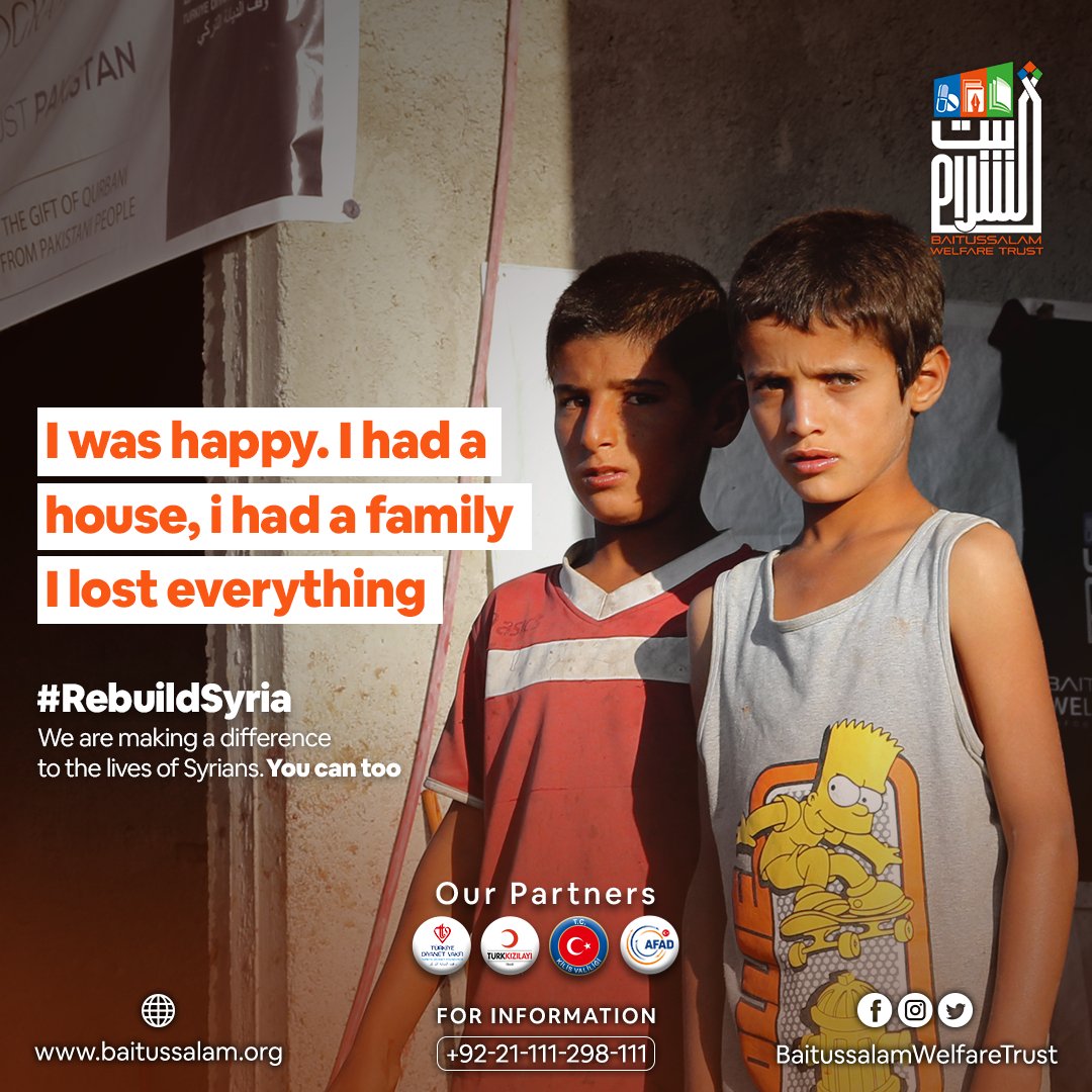 Baitussalam_Org's tweet image. While the United Nations has stopped counting the casualties, it's thought that nearly half a million Syrians have been killed in the civil war.

.
.
.
#RebuildSyria #SupportSyrianChildren #HelpSyria
#education #watersupply #foodbank #shelter #medicalaid #syria #ambulancesrvice