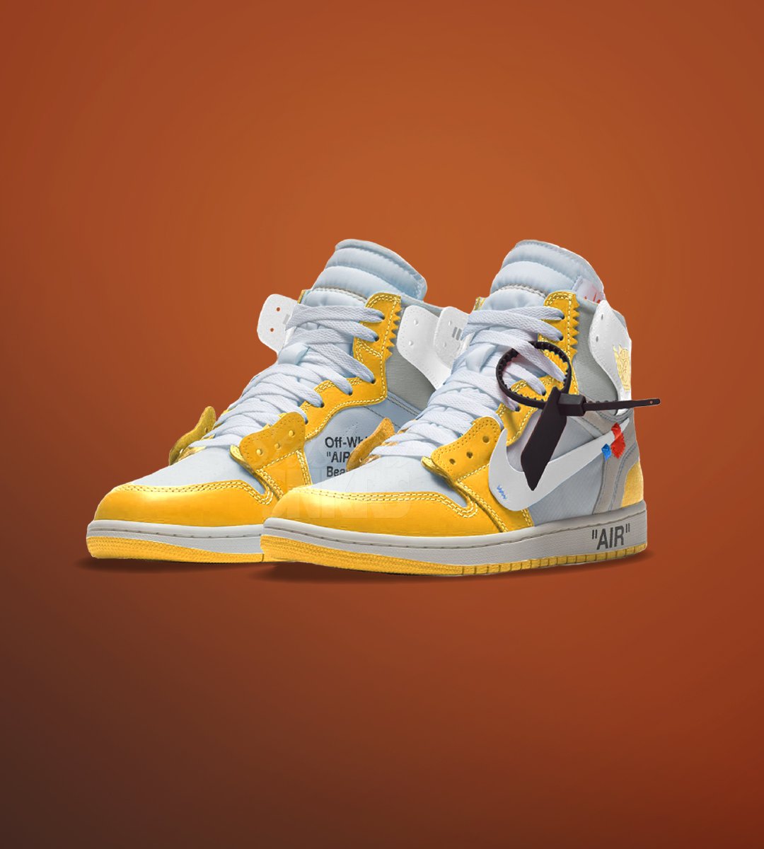 retro 1 off white yellow