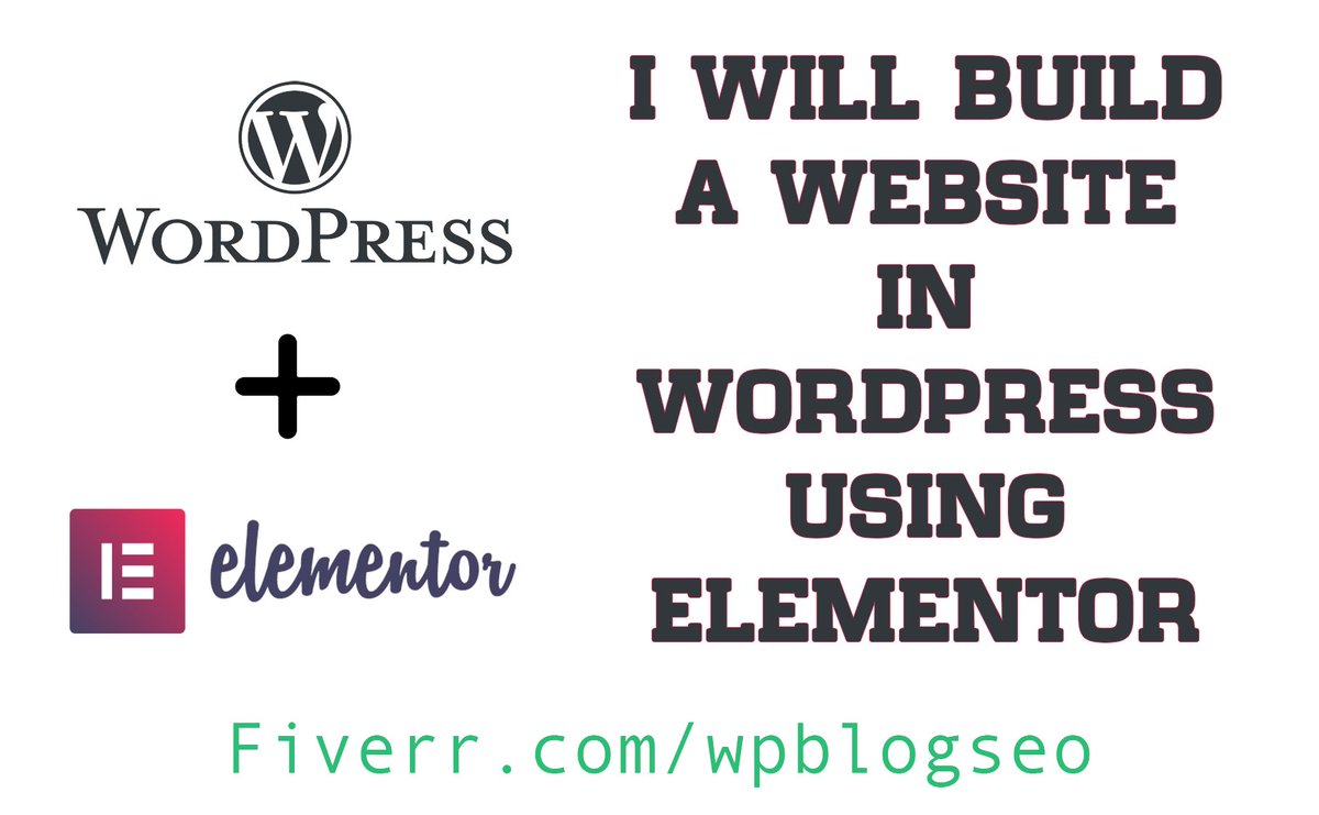I will build a website in WordPress using Elementor. Check out my Gig: fiverr.com/wpblogseo/buil…

#wordpress #website #elementor #websitedesign #webdesign #webdevelopment #gig