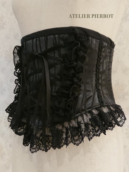 ATELIER PIERROT☆コルセット/ブラック ATELIER-PIERROT バッスル