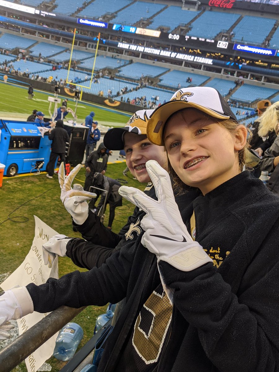 Big thanks to <a href="/CGJXXIII/">C.J. Gardner-Johnson</a> for making my son and daughter's first Saints game extra special!  The game gloves definitely made their day!