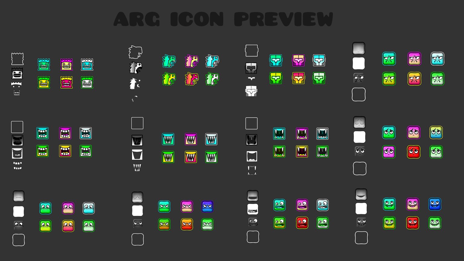 Иконки Geometry Dash