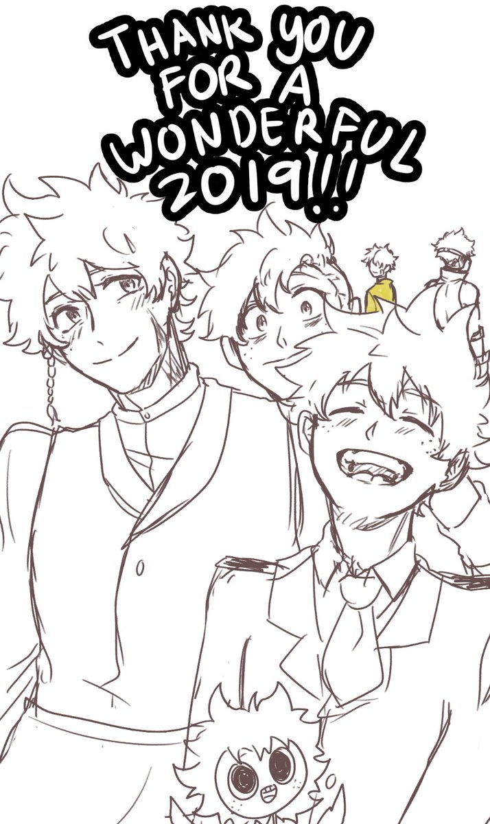 THANK YOU FOR BEING WITH ME THIS YEAR TOO! O 7O/
It was fun making new AUs and arts and being able to improve, however slowly but surely.
I'm looking forward to being with you guys next year!