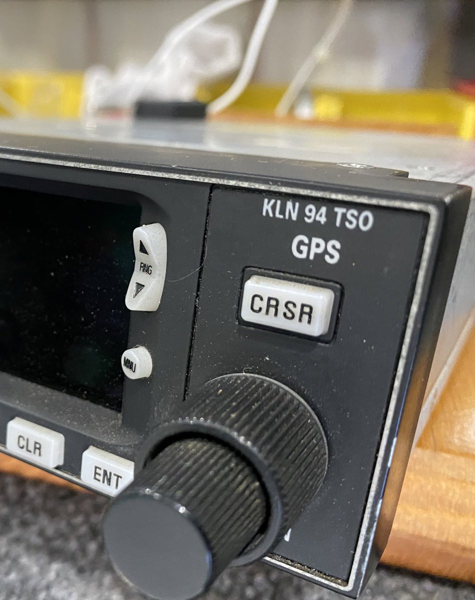 TheChadColby's tweet photo. Any of my aviation friends looking for a great GPS device? Have a #BendixKing KLN 94 TSO GPS w/ tray, antenna, & test stand for same. Msg me https://t.co/QPUAU9jzBB