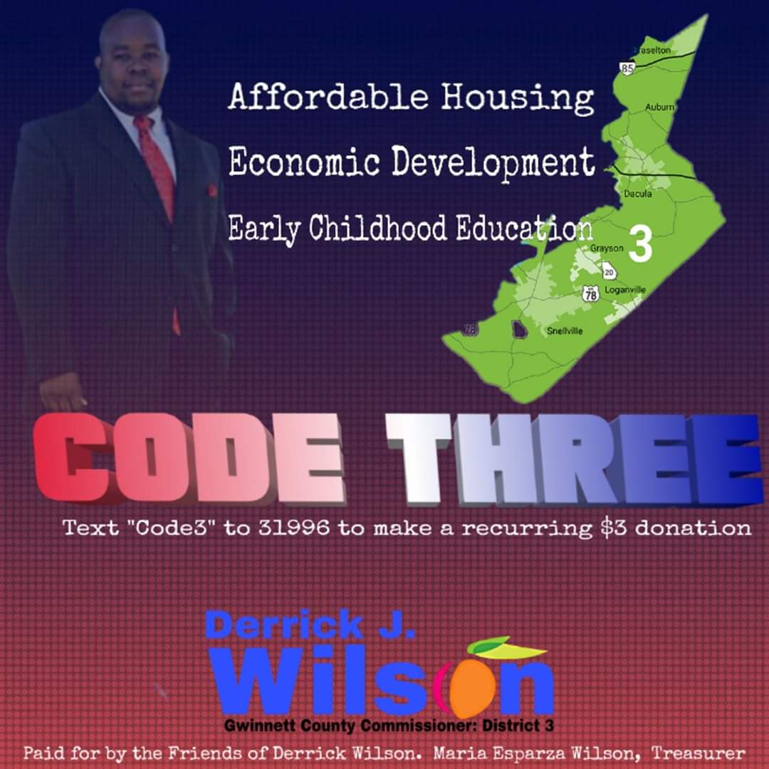 workwithyouga's tweet photo. You can support Derrick and his campaign by texting "CODE3" to 31996 and donate just $3 a month #Code3 #AffordableHousing #earlychildhoodeducation #District3 #EconomicDevelopment #Wilson4CountyCommissioner
#grassroots #CommunityMatters #RunForSomethingEndorsed @runforsomething https://t.co/APHyS66qZ3