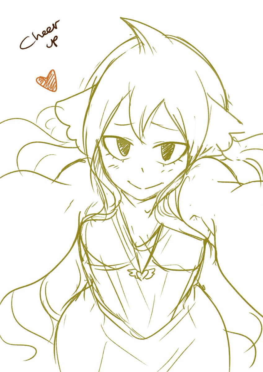 Sketch I made for a friend! Will color soon!