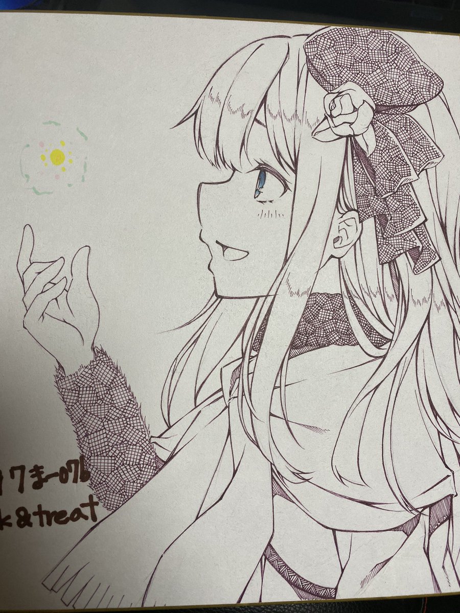 今回も色紙書きました。
サークルの目印にどうぞ。 