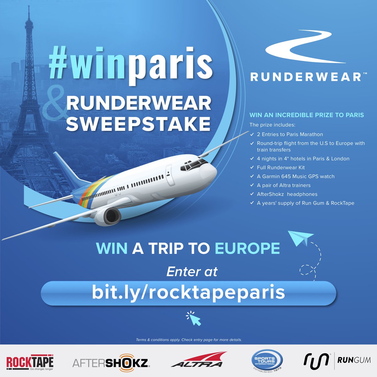 Rocktape's tweet photo. We have partnered with @teamrunderwear on an epic getaway for 2!
#winparis sweepstakes; and you and a friend could be jetting off to Paris in April. 🇫🇷
Last day to enter: 12/31
Enter to win here:
https://t.co/AnXV0GeyRs https://t.co/ZPH2NxXL7r