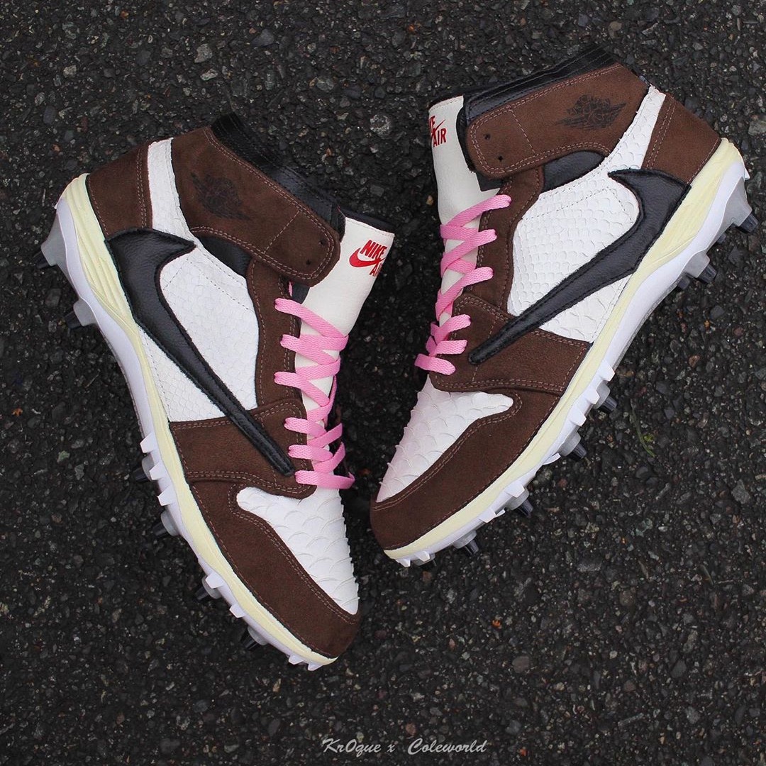 travis scott jordan 1 cleats