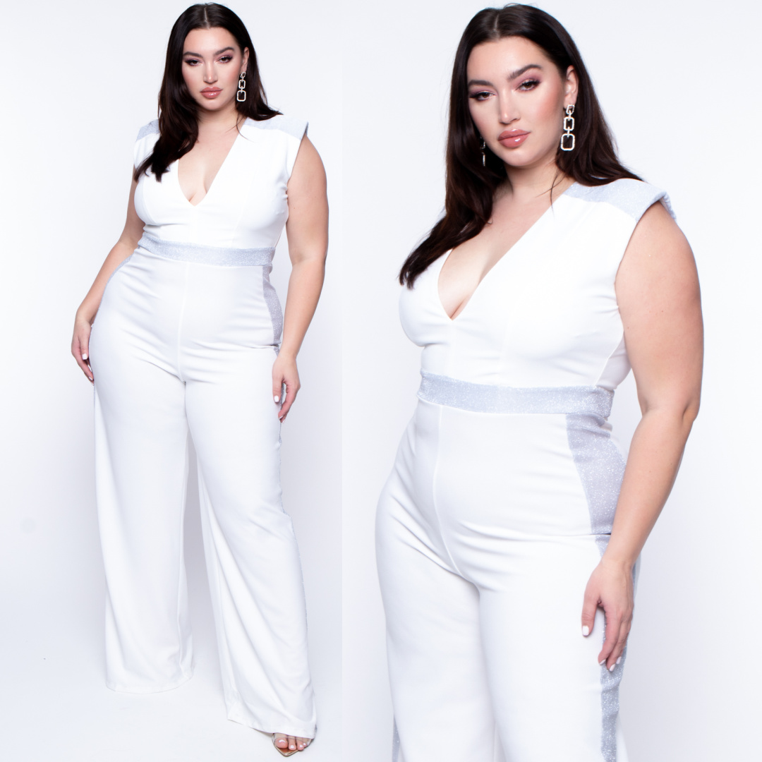 Curvysense's tweet photo. Drop Dead Gorgeous! Shop our NEW "MOET GLITTERED JUMPSUIT" on https://t.co/YOA46mjjjt, &amp; take 25% off w/ code: NYE25
.
.
#nye #holiday #curvysense #classic #sexy #curves #curves #honormycurves #celebratemysize #stylehasnosize #bopo #dressup #sexy #bopos #white #glitter https://t.co/7EM2nrJ4ot