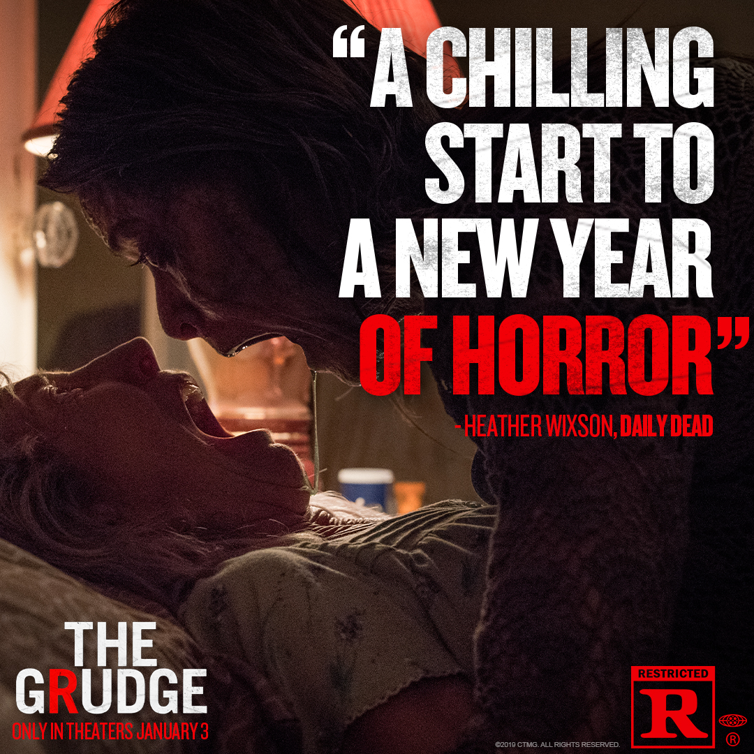 GrudgeMovie's tweet photo. Get ready for the most twisted start to the New Year. See #TheGrudge in theaters Thursday. 🎟️→ https://t.co/PZHMn5sLRm https://t.co/QsqayCuH8I