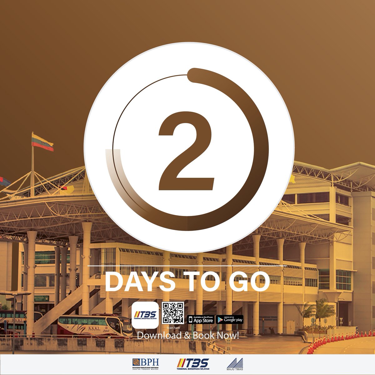 OfficialTBSBTS's tweet photo. ππ
2 days to go before 2020!
#terminalbersepaduselatan #tbs #busterminal #terminalbas #2020 #2020countdown https://t.co/re9r1tEdub
