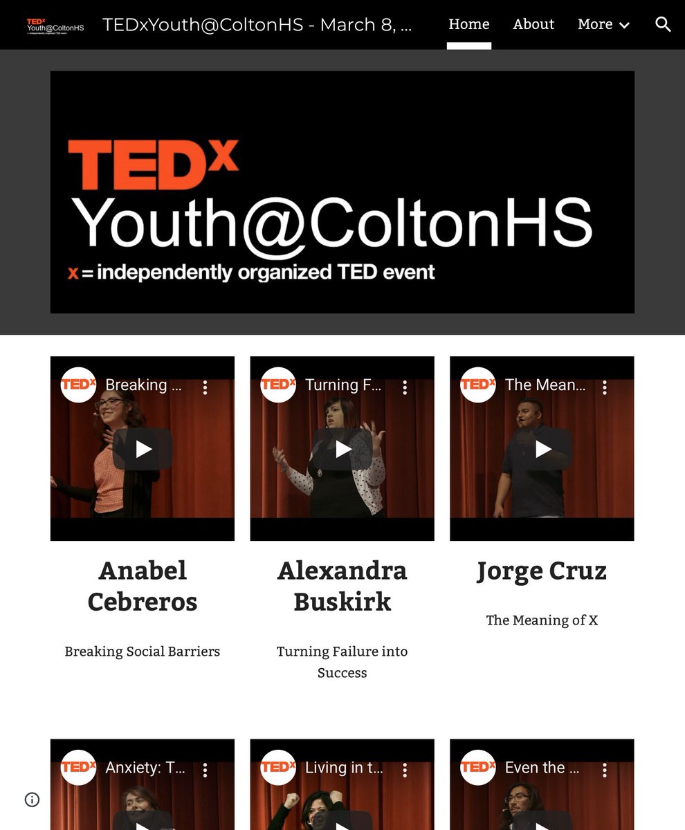 Feeling nostalgic? Get ready for #TEDxYouthColtonHS 2020 by checking out last years talks! We’re preparing a great line up of speakers for 2020! tinyurl.com/tedxyouthcolto…