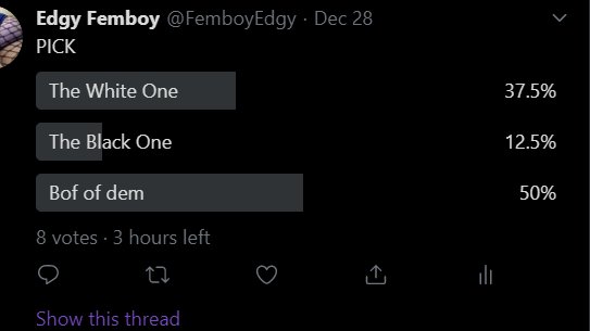 PICK BOIS BEFORE THE TIME IS UP, YOUR INPUT IS NEEDED. https://t.co/NkWwBKt8tc