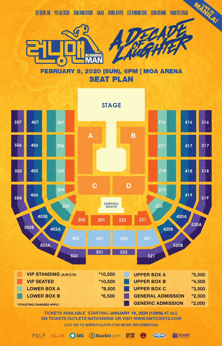 #RUNNINGMANinMANILA  🚨
February 09, 2020 at the Mall of Asia Arena. 
Tickets on sale January 19, 2020, 12NN via SM Tickets

Presented by <a href="/PULPLiveWorld/">PULP Live World</a>