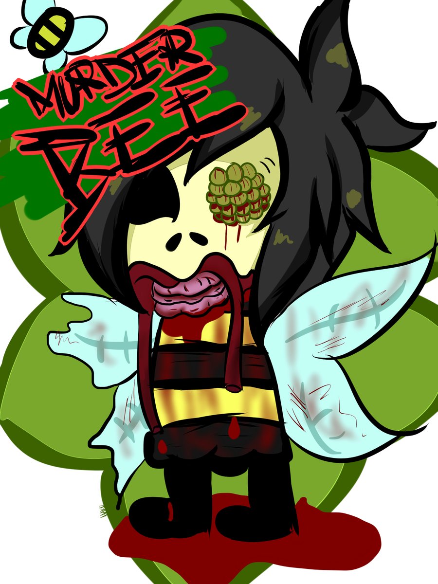 grimadaemon's tweet photo. #bee #murderbee #blood #OC #Goth #emo #punk #Scene #SceneKid #pastelGoth #Hottopic #cute #kawaii https://t.co/WQYW52TOPq