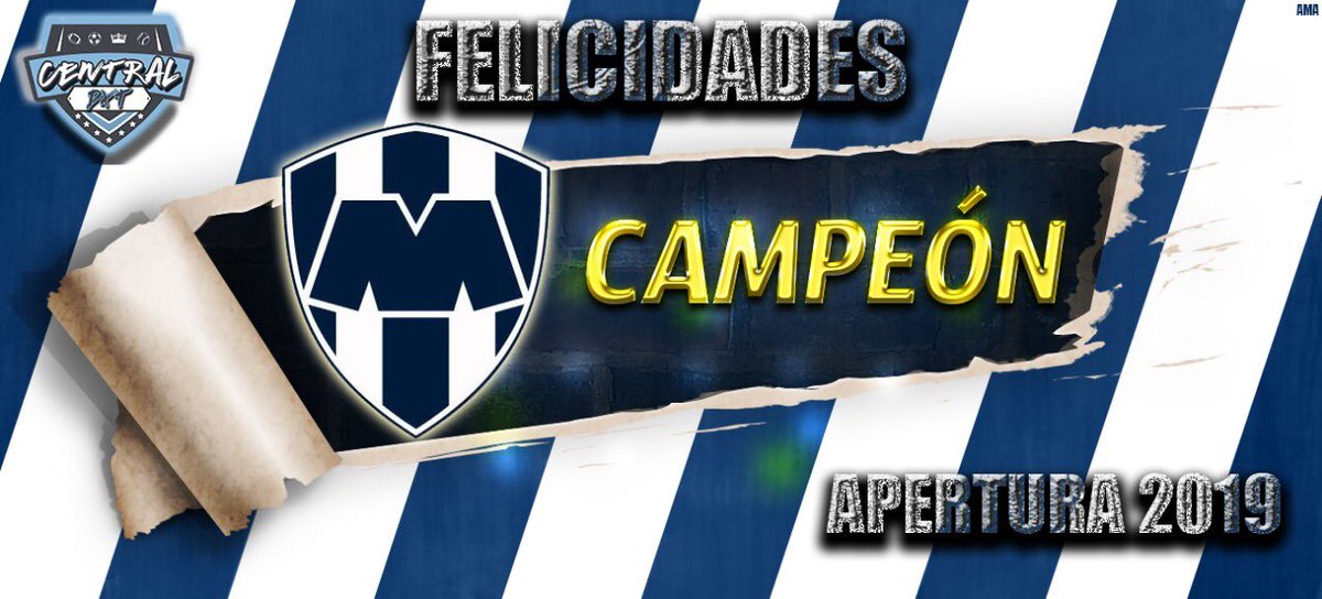 Central_DxT's tweet photo. RAYADOS CAMPEÓN ⚽️🏆 

Los Rayados del Monterrey derrotaron en tanda de penales (4-2) al América tras empatar en el global (3-3) en el tiempo regular. https://t.co/uLboQ6CHwp