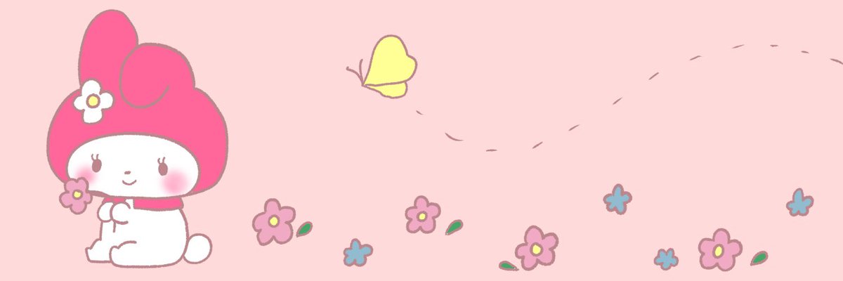 ラクガキだけどマイメロちゃんのフリーヘッダーだよ₍ ᐢ. ̫ .ᐢ