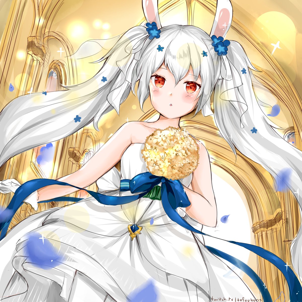tofuubuns's tweet photo. Had to do a fanart of the best starter ship to celebrate the release of her wedding skin eeee 🥳 Credits to Matheus Viana for the background reference! #AzurLane  #アズー��レーン https://t.co/EURLQDFE6d