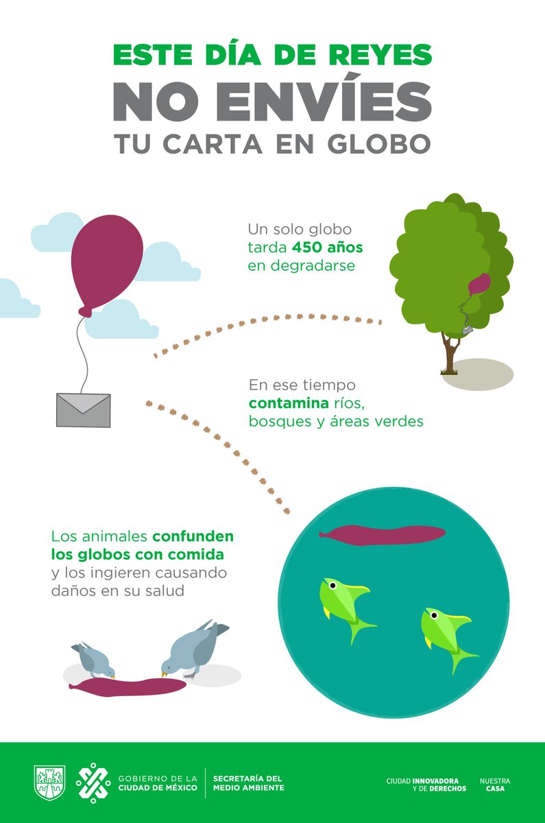 SEDEMA_CDMX's tweet photo. 📢 Extra, extra... 📰 

Los Reyes Magos nos informan que ya no van a recibir cartas en globo, te compartimos su comunicado 👑👇🏽 https://t.co/vFNxPx3U0d
