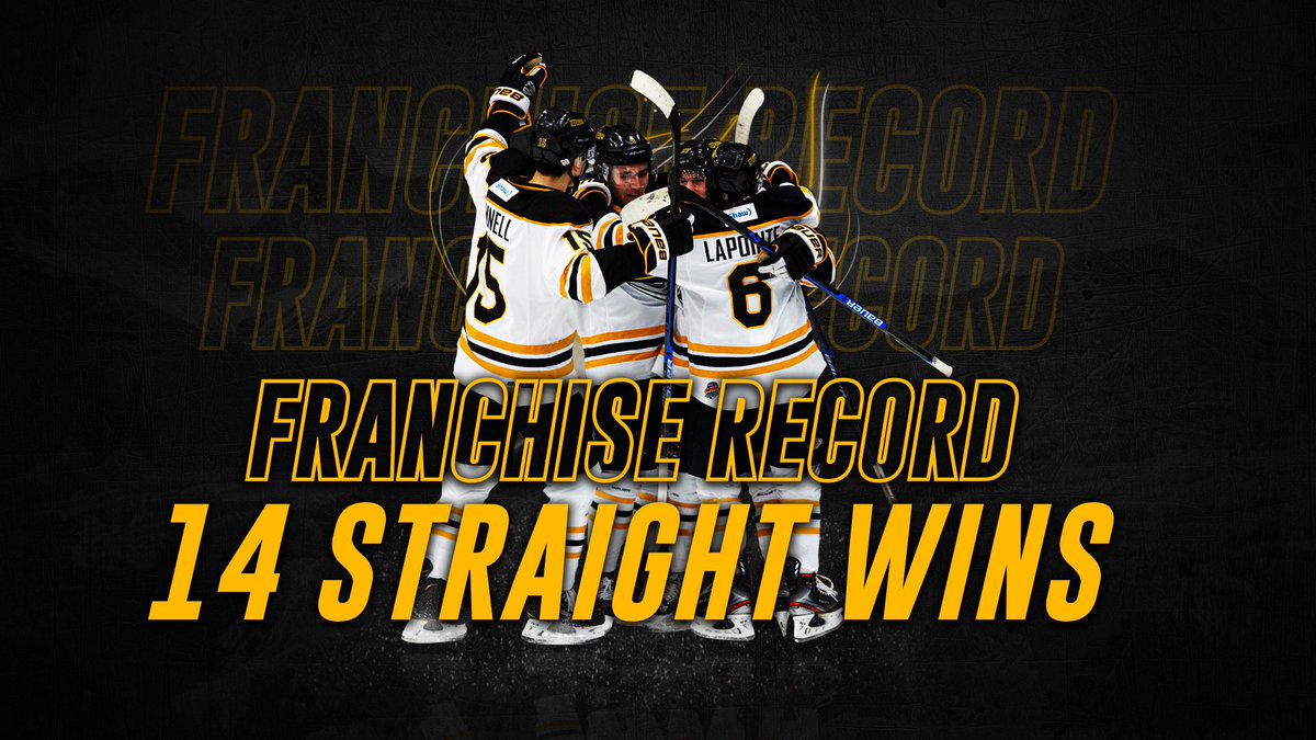 With that win, we set a franchise record with our 14th CONSECUTIVE WIN! We pass the 2006 National Champion squad who rattled off 13 in a row between the end of the season and the beginning of the playoffs.
#AllAboard