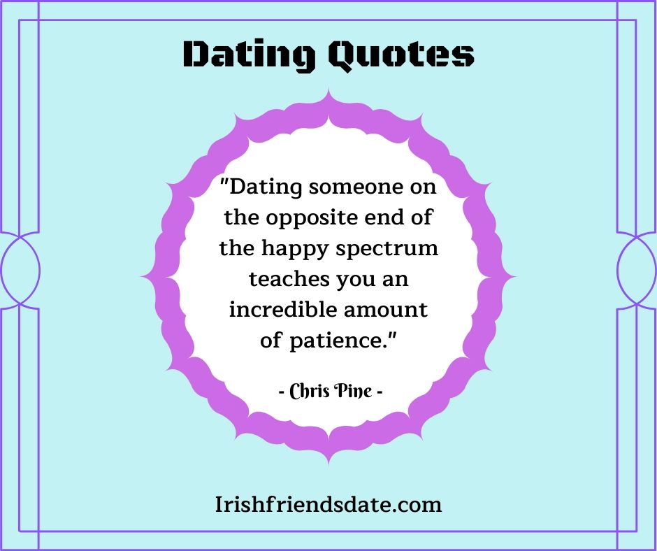 dating_irish's tweet photo. Amazing Dating Quote of the day!

"Dating someone on the opposite end of the happy spectrum teaches you an incredible amount of patience."

Dating quotes shared by Irish Friends Date.

 https://t.co/DRlxioWbdB

#IrishDatingQuotes #IrishDating https://t.co/C02y4sj34S