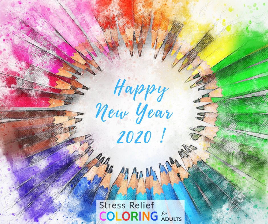SRColoringApp's tweet photo. Stress Relief Coloring #App Team Wishes You A Very HAPPY &amp; STRESS-FREE #NewYear2020! #stressrelief https://t.co/OfjFkOyNDw