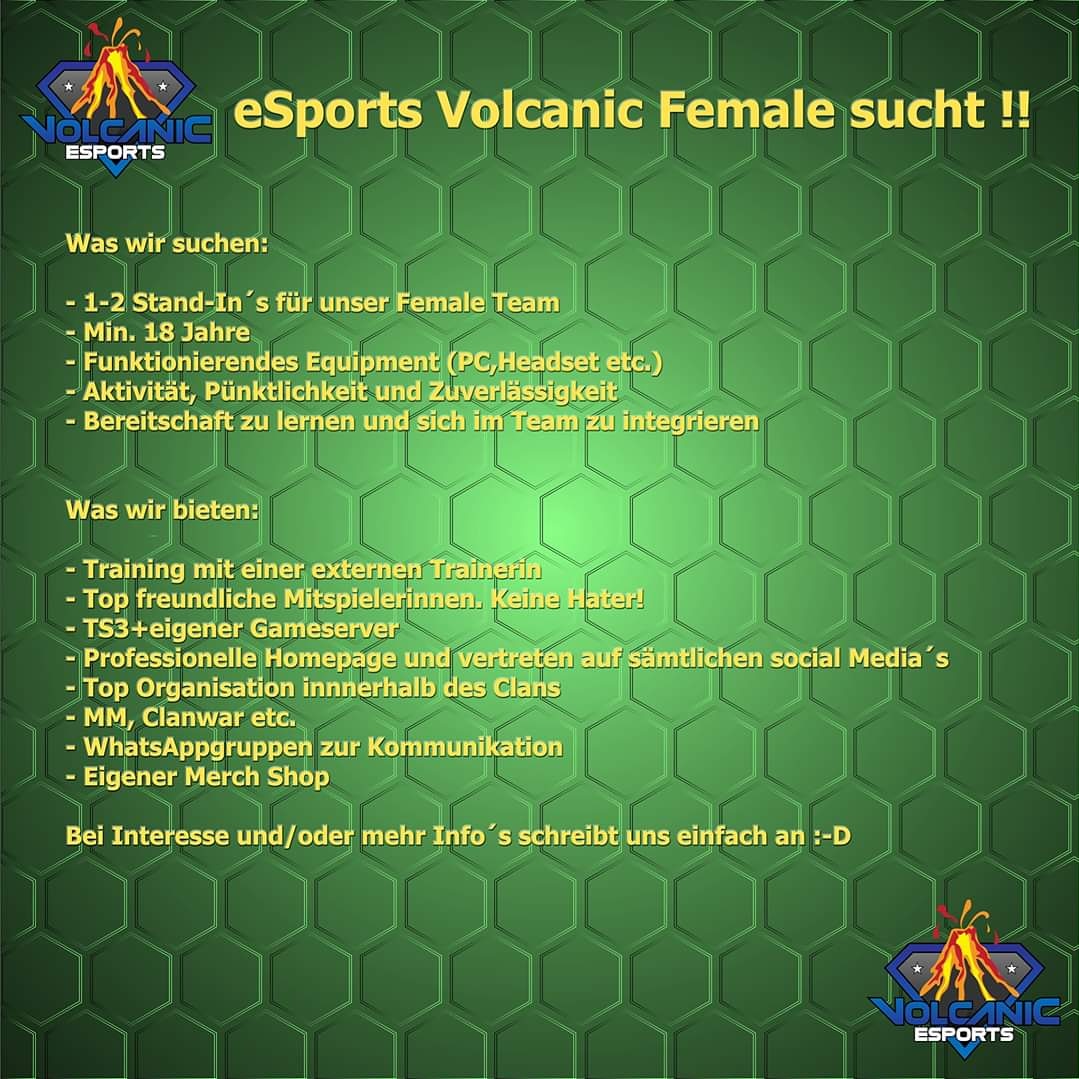 eSportsVolcani1's tweet photo. Wir suchen dich... https://t.co/ZlSSYoNZbn