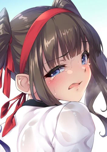 激しい特訓でヘトヘトのブルマちゃんです 