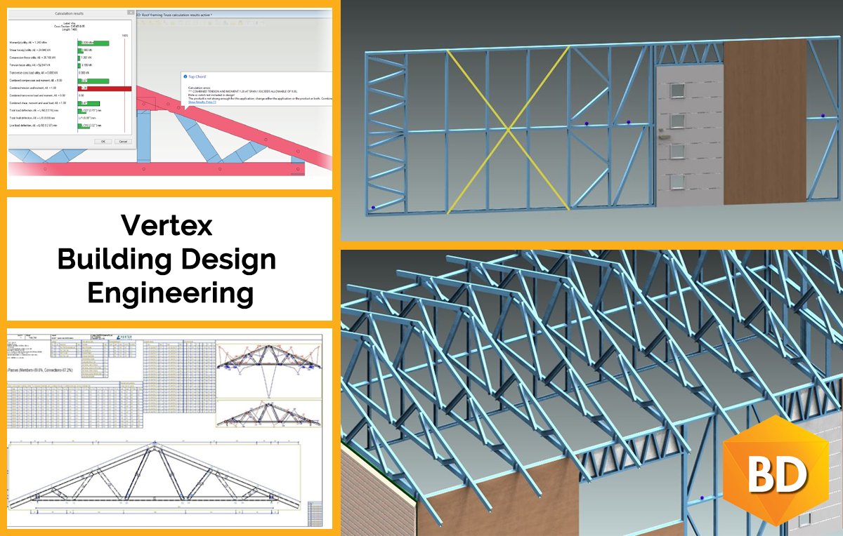 VertexSysIntl's tweet photo. Vertex Building Design Engineering is an add-on module built for CFS wall frame and truss manufacturers in the residential and light commercial industry. Learn about its features here: https://t.co/mUhAtFSNvh.
#BIM #TrussEngineering #WallEngineering https://t.co/F7smhBDagA