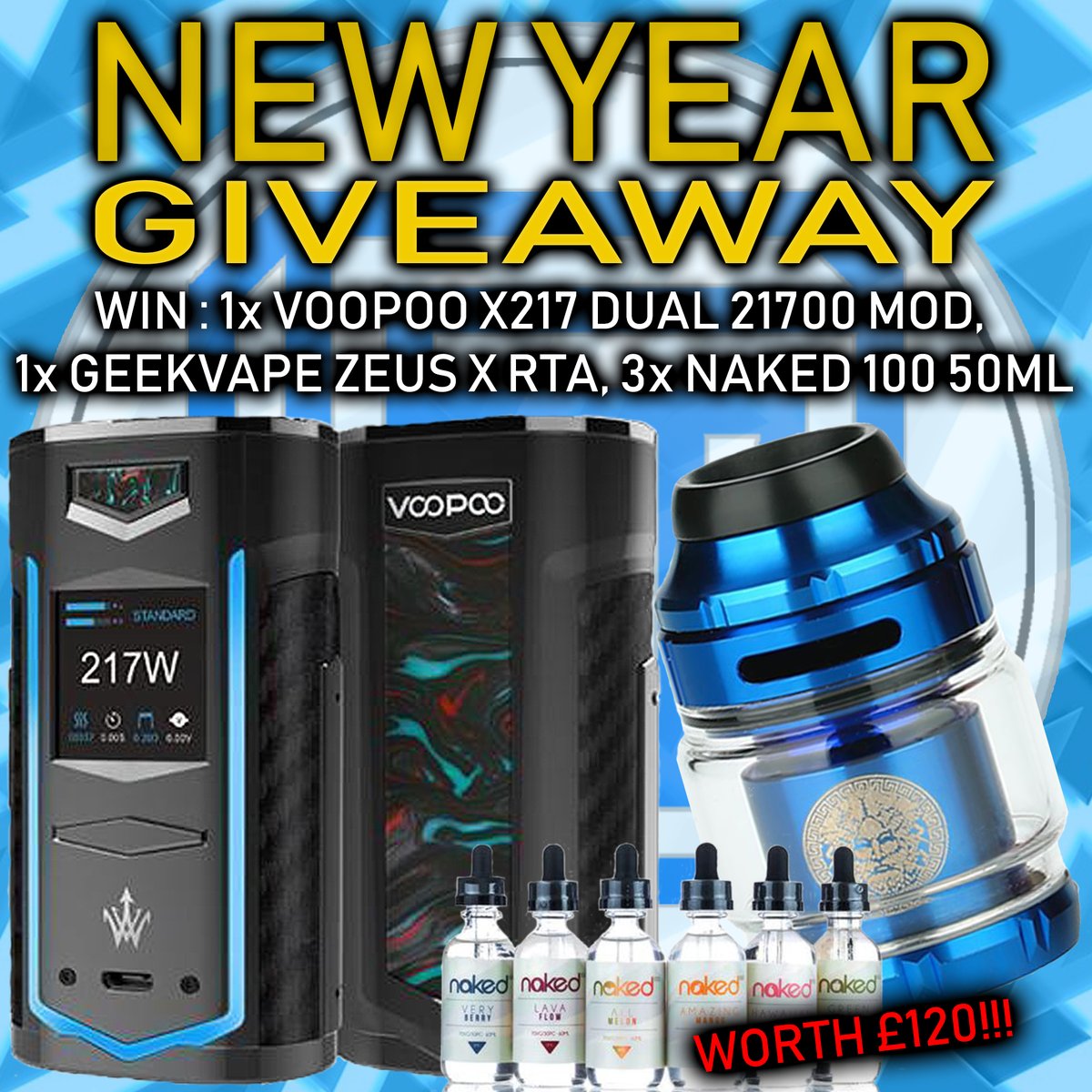 🔥🤩 NEW YEAR COMPETITION TIME 🤩🔥
Find out how YOU could WIN all this, over on our Instagram page: instagram.com/firstplacevape…
#NewYear #Competition #Giveaway #vaping #vape #vapefam #vaper #vapelife #win #retweet #rt #free #prize
