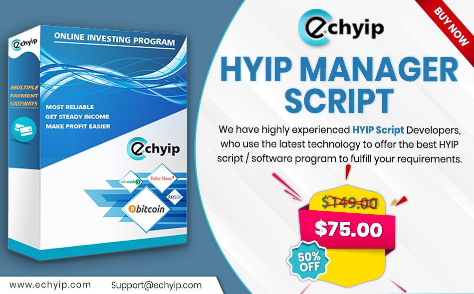 ec_hyip's tweet image. #Buy special and powerful #HYIP_Script at 50% Off only on 
@ec_hyip. If you know more about our script and services you can see a #live #demo on our #website.
Visit 👉👉 echyip.com

#Buy_HYIP_Script #Best_HYIP_Script #HYIP_Combo_Packages 
#HYIP_Manager_Script