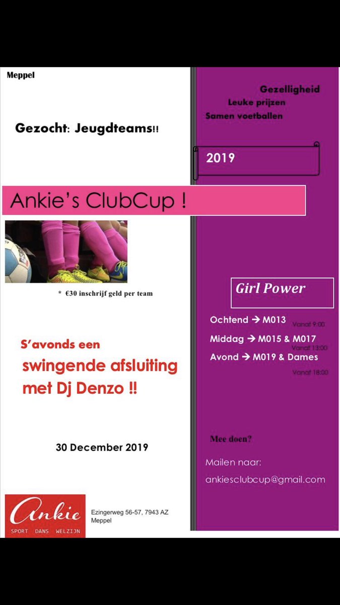 Kom je ook vandaag? Topsportcentrum Ezinge Meppel