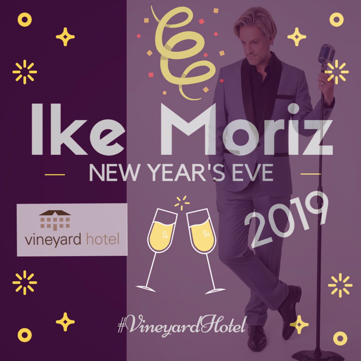 ikemoriz's tweet photo. New Year’s Eve special: Ike Moriz Duo @ the 5star Vineyard Hotel #CapeTown #IkeMoriz #IkeMorizDuo #NewYearsEveParty #newyears2019 #saxduo #crooner #newyearseve #NewYearsEveConcert #NYEconcert #NYE2019 #IkeMorizOnTour #IkeMorizOnTour2019 #swing #jazz #vineyard #hotel #crooner https://t.co/BGLkMB1VI9