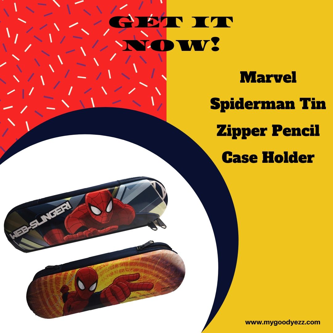 goodyezz's tweet photo. Get this  ultimate Zipper Spiderman Tin Pencil Case!
With Multipurpose storage capacity for all items!!
Order now on Goodyezz only.
Click to see the product!
https://t.co/1tIMmFXNIf

#spiderman #zipper #goodyezz #marvel #school #superman #batman #accessoriesholder
#brooklyn https://t.co/UZJ3gwzEFe