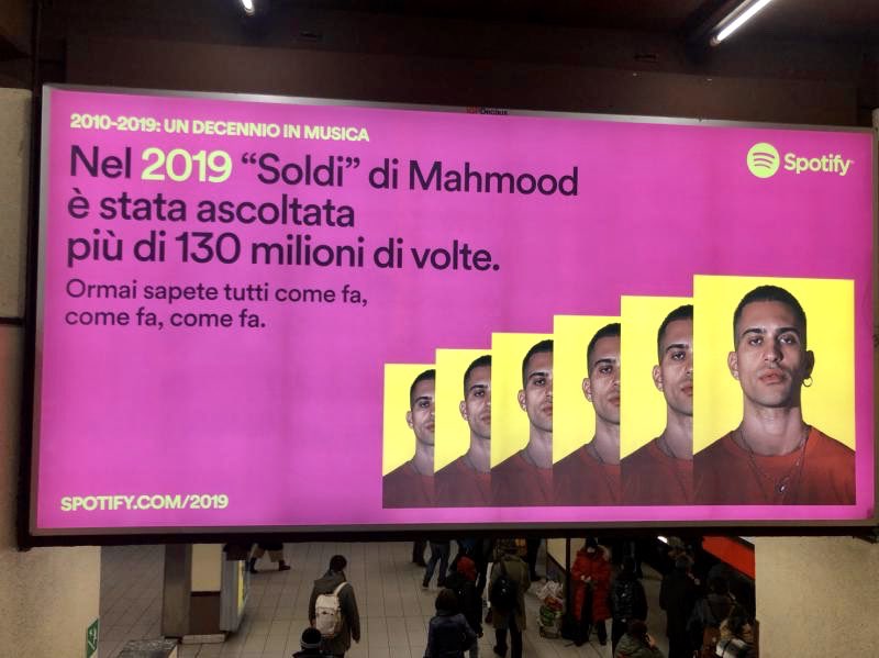 marcodurante79's tweet photo. One of my fav adv campaign of the year @SpotifyItaly @Spotify #Mahmood #2019 https://t.co/ls4kZ3f2JO