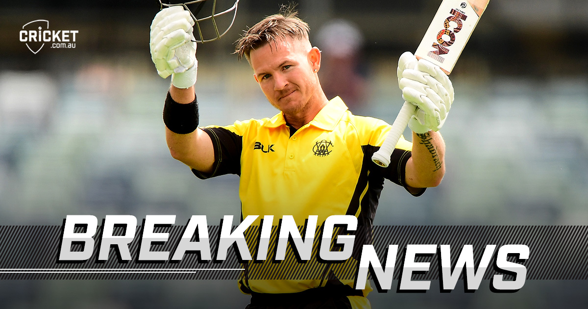 cricketcomau's tweet photo. JUST IN: D'Arcy Short has been called into Australia's one-day squad for their tour of India next month https://t.co/0Gay4ukp63 #INDvAUS #BBL09 https://t.co/MYr1ZkFxcG